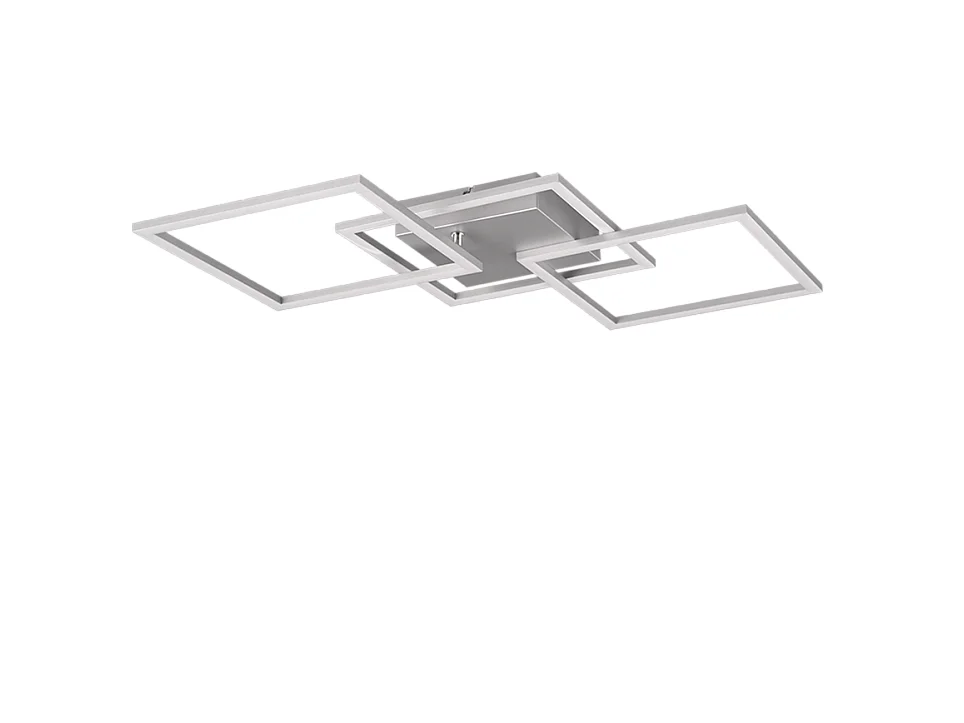 Plafoniera LED, metallo, titano, 74,5x7x35,2 cm, Trail