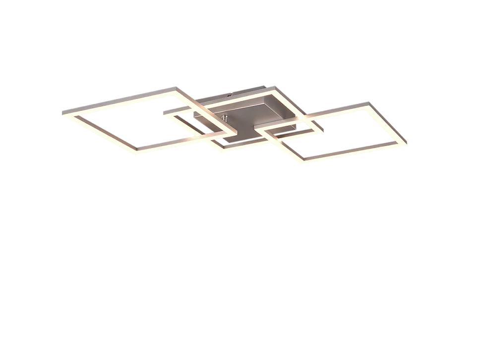 Plafoniera LED, metallo, titano, 74,5x7x35,2 cm, Trail