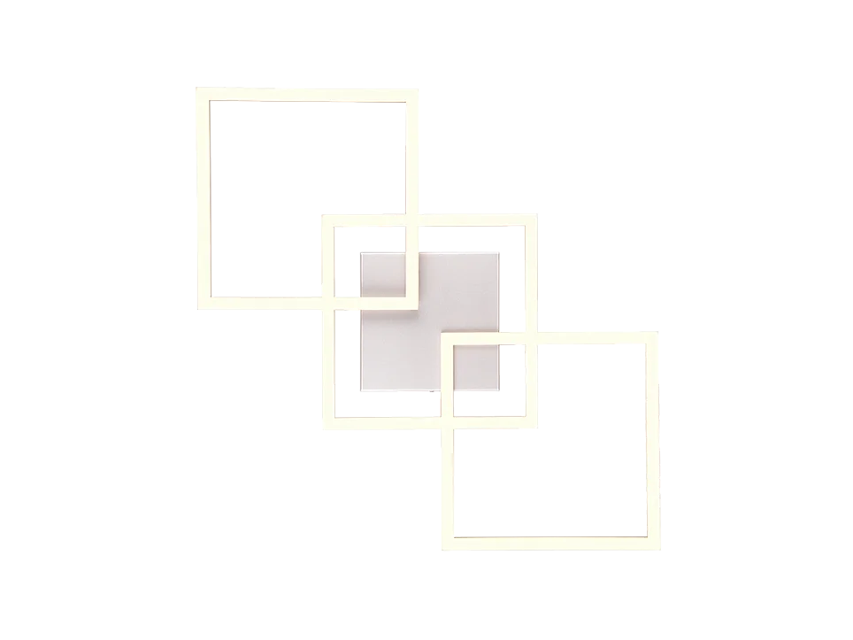 Plafoniera LED, metallo, titano, 74,5x7x35,2 cm, Trail