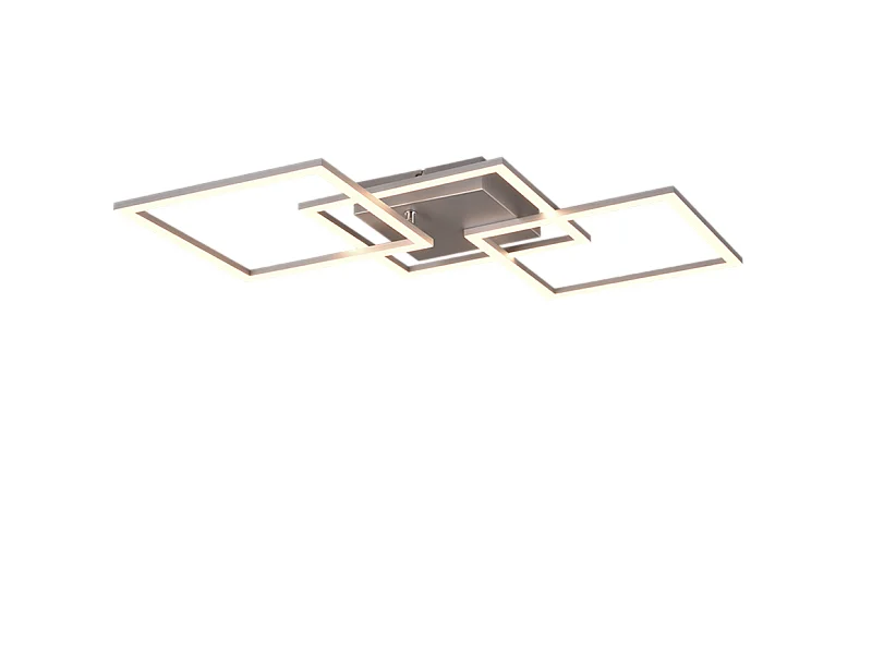 Plafoniera LED, metallo, titano, 74,5x7x35,2 cm, Trail