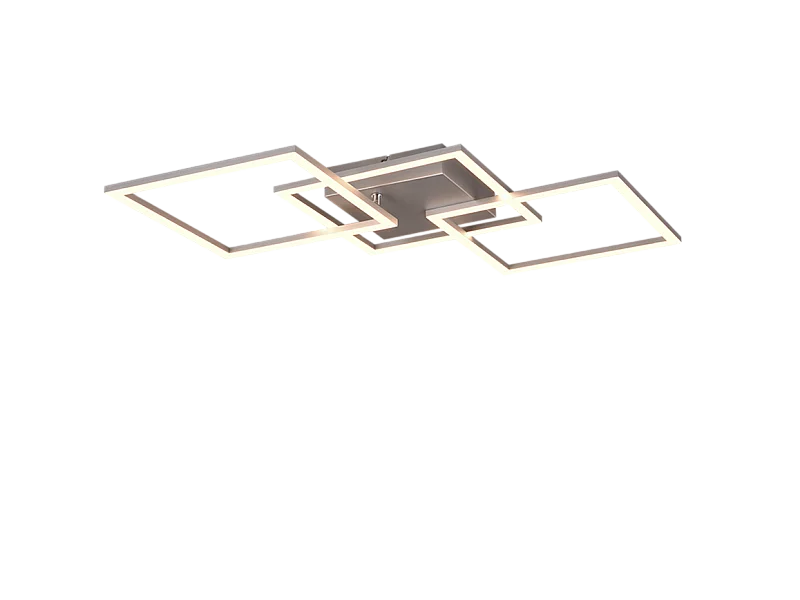 Plafoniera LED, metallo, titano, 74,5x7x35,2 cm, Trail