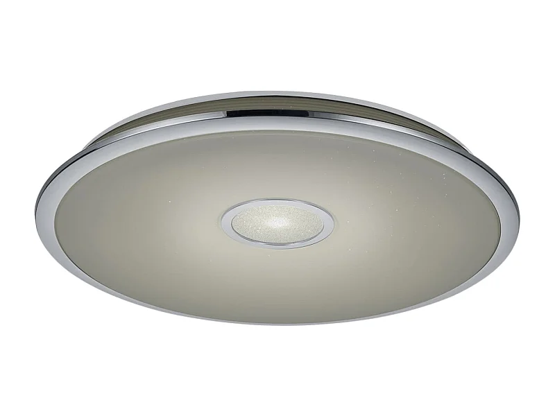 Plafoniera LED, plastica, cromo, 65x10x65 cm, Osaka