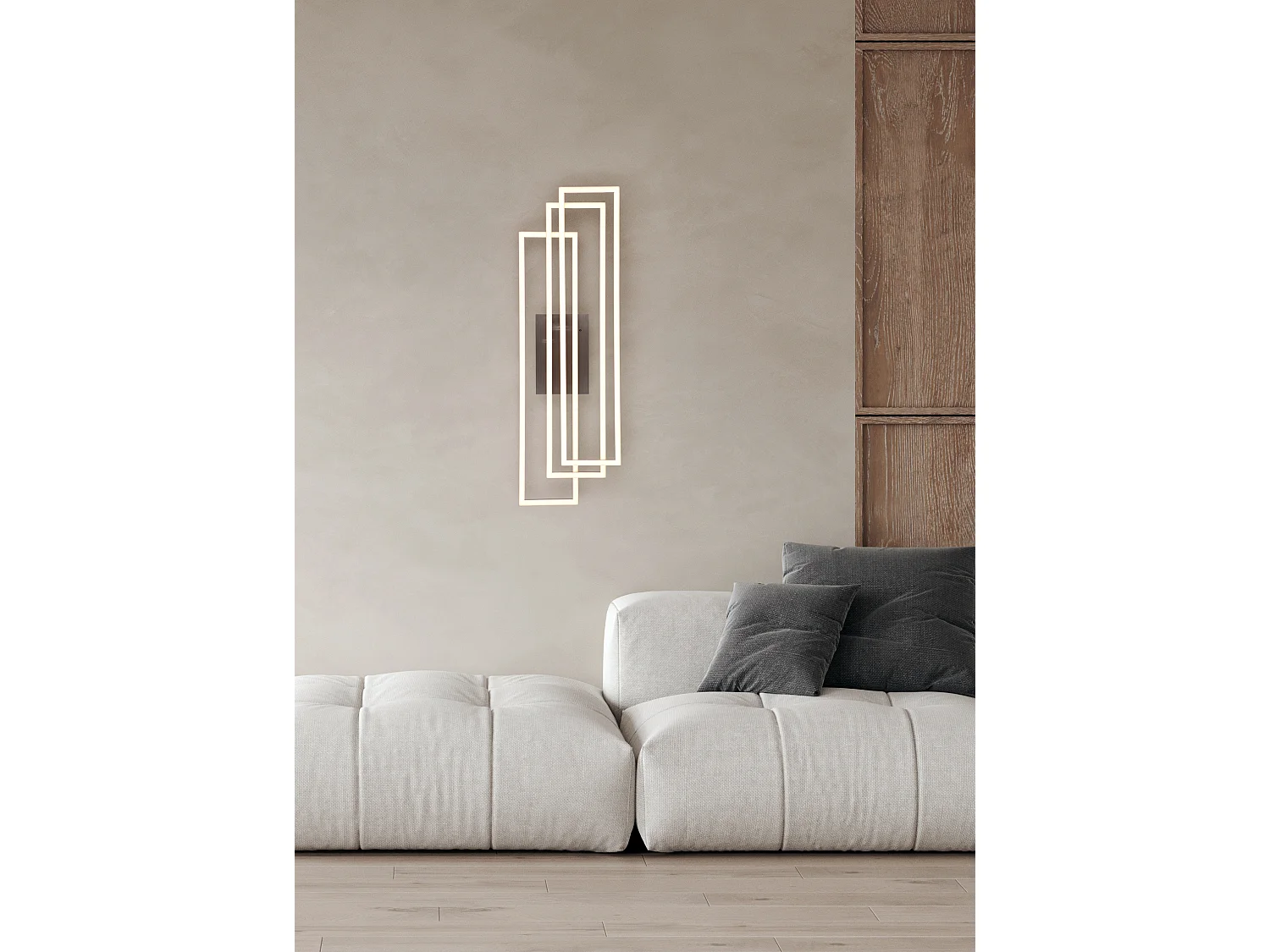 Plafondlamp CORSO - 0x0x10 cm - Grijs