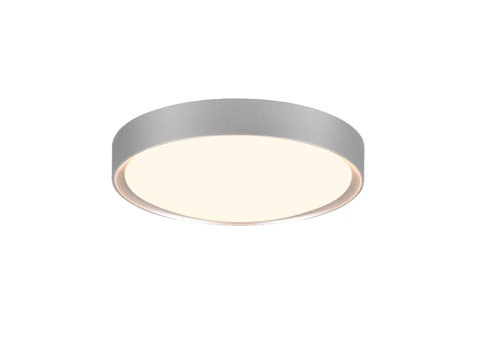 Plafoniera LED, plastica, titano, 33x9x33 cm, Clarimo