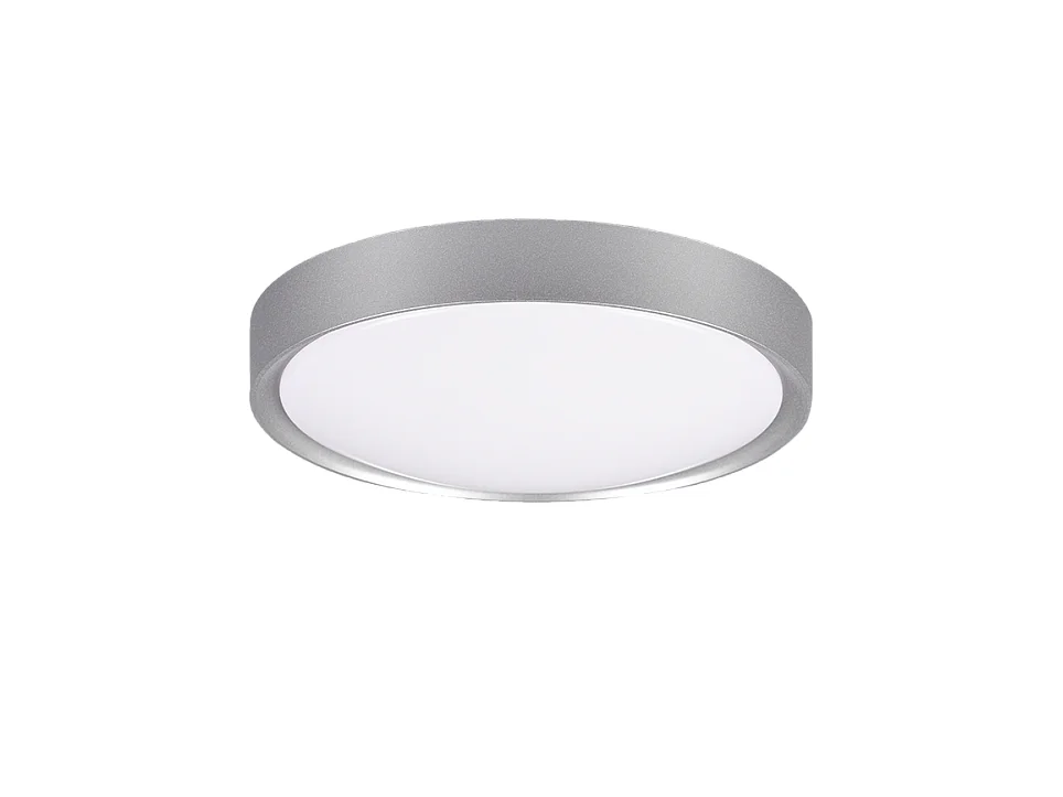 Plafoniera LED, plastica, titano, 33x9x33 cm, Clarimo