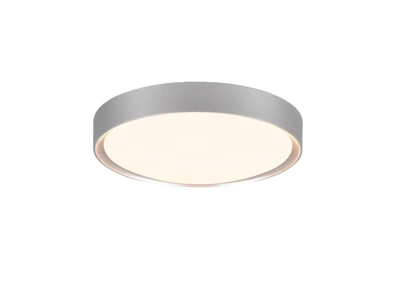 Plafoniera LED, plastica, titano, 33x9x33 cm, Clarimo