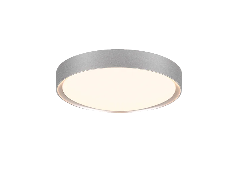 Plafoniera LED, plastica, titano, 33x9x33 cm, Clarimo