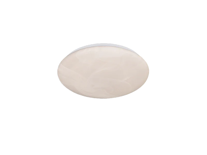 Plafoniera LED, plastica, alabastro, 28x6,5x28 cm, Umbria