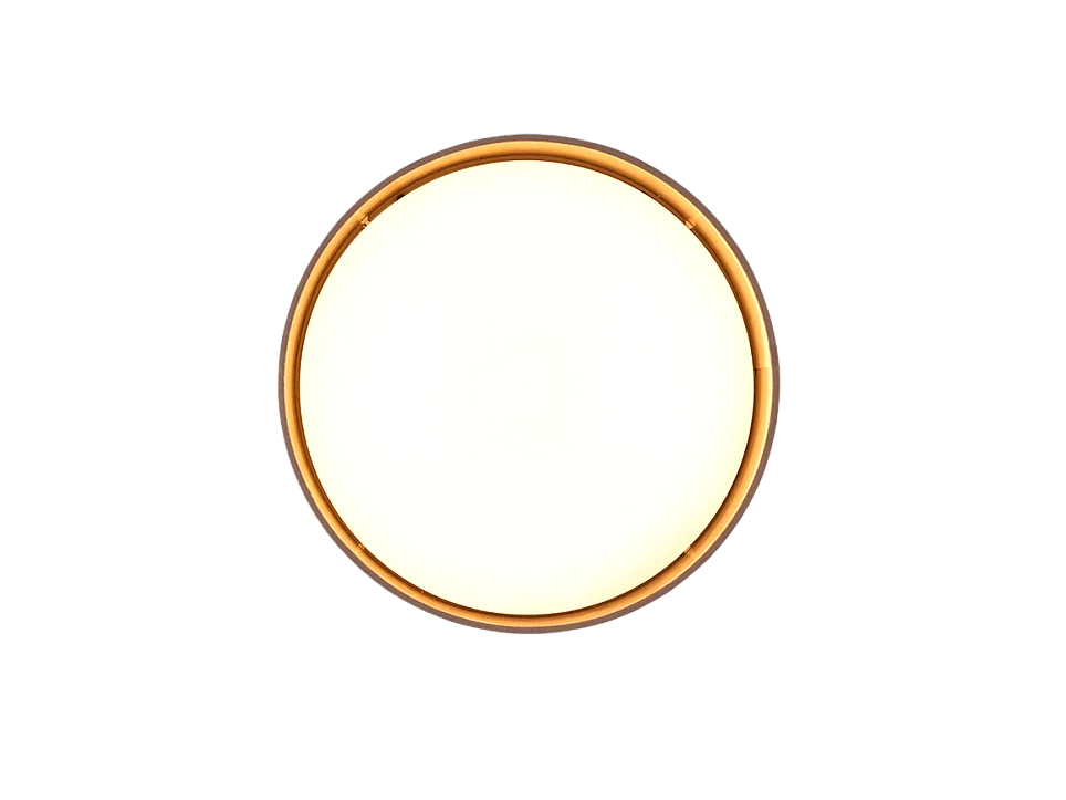 Plafoniera LED, tessuto, taupe, 30x11x30 cm, Locarno