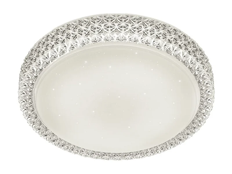 Plafoniera LED, acrilico, bianco, 39,6x8,6x39,6 cm, Pegasus