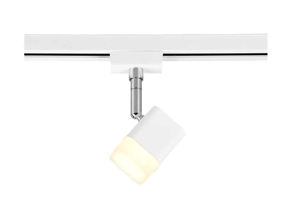 Faretto LED, metallo, bianco opaco, 5x14x8,5 cm, Duoline