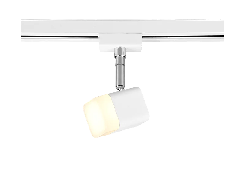 Faretto LED, metallo, bianco opaco, 5x14x8,5 cm, Duoline