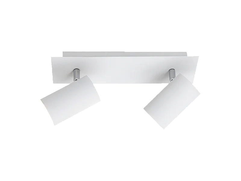 Faretto 2 luci, metallo, bianco, 30x15x9 cm, Marley