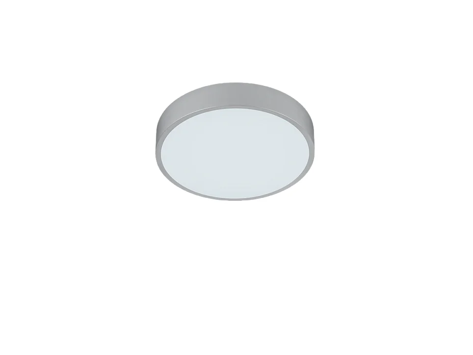 Plafoniera LED, metallo, titano, 31x6x31 cm, Waco