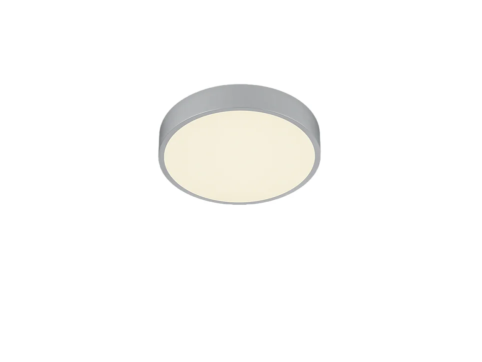 Plafoniera LED, metallo, titano, 31x6x31 cm, Waco