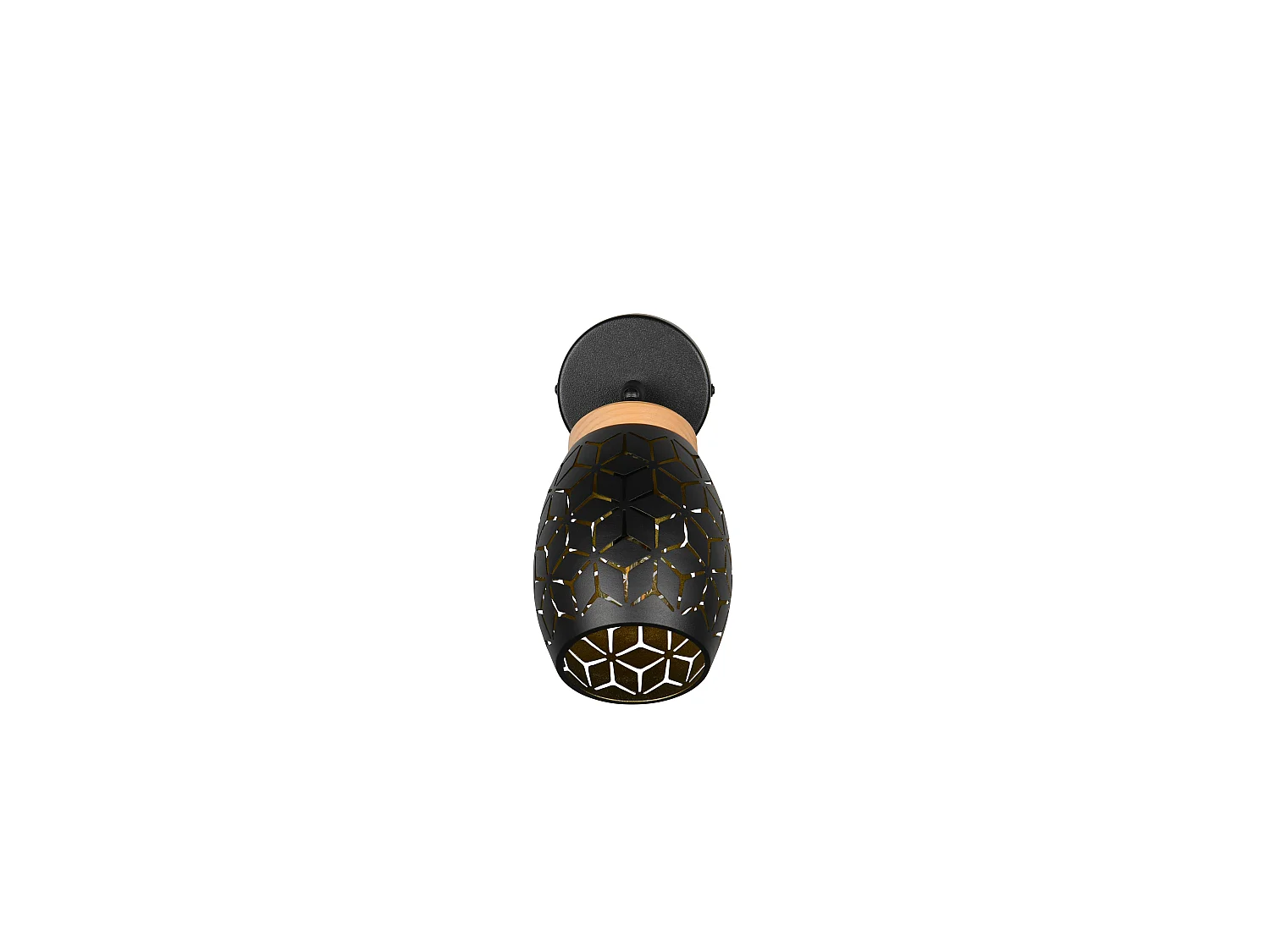 Spot BIDAR - 12x12x27 cm - Zwart