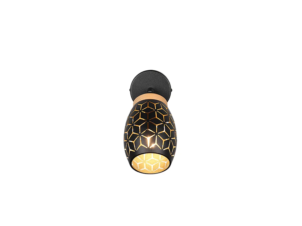 Spot BIDAR - 12x12x27 cm - Zwart