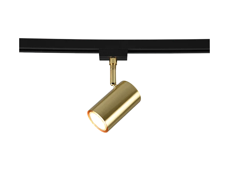 Faretto, metallo, ottone satinato, 10,2x16x6 cm, Duoline