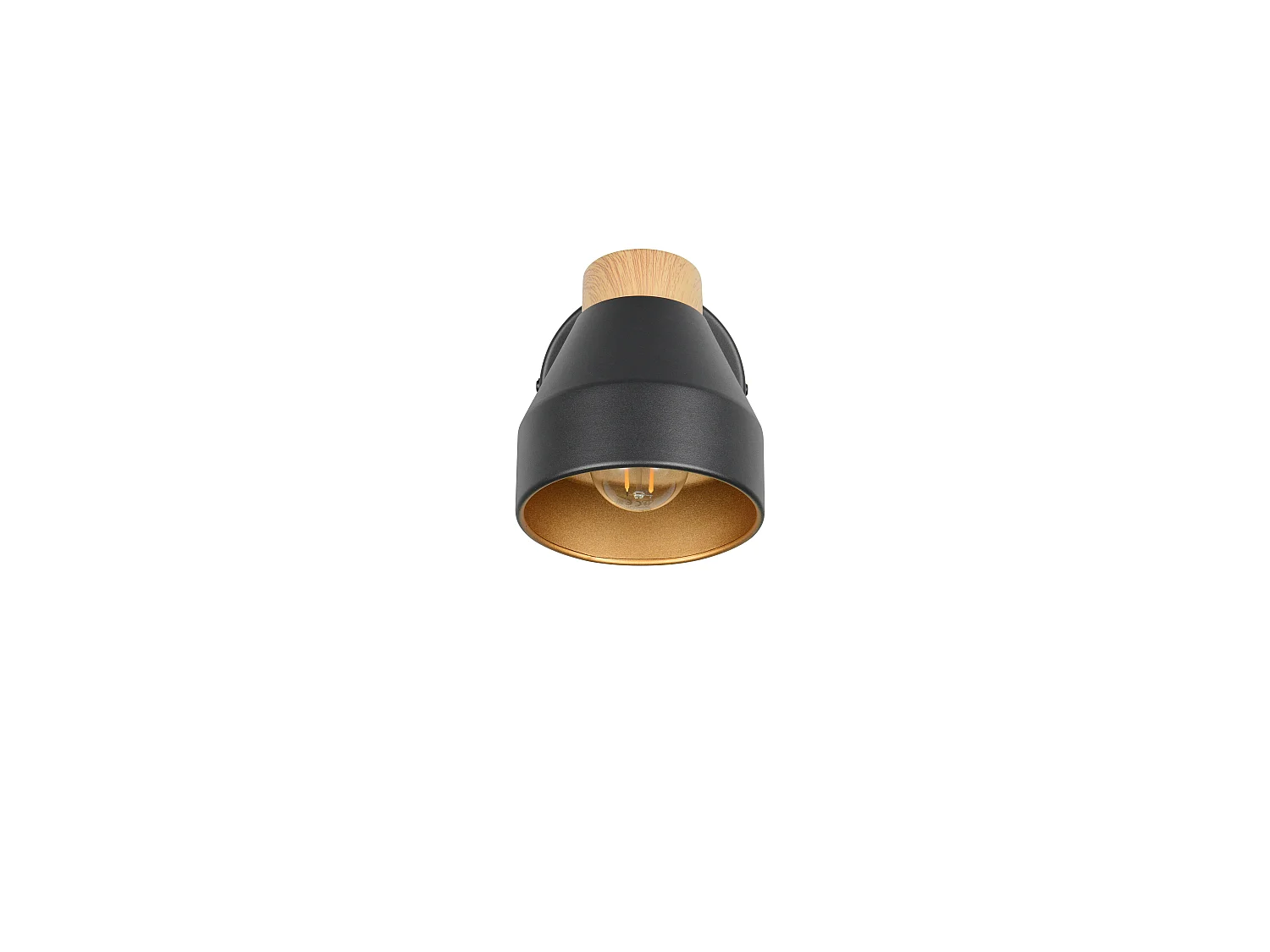 Spot VALENTIN - 11x11x19 cm - Zwart