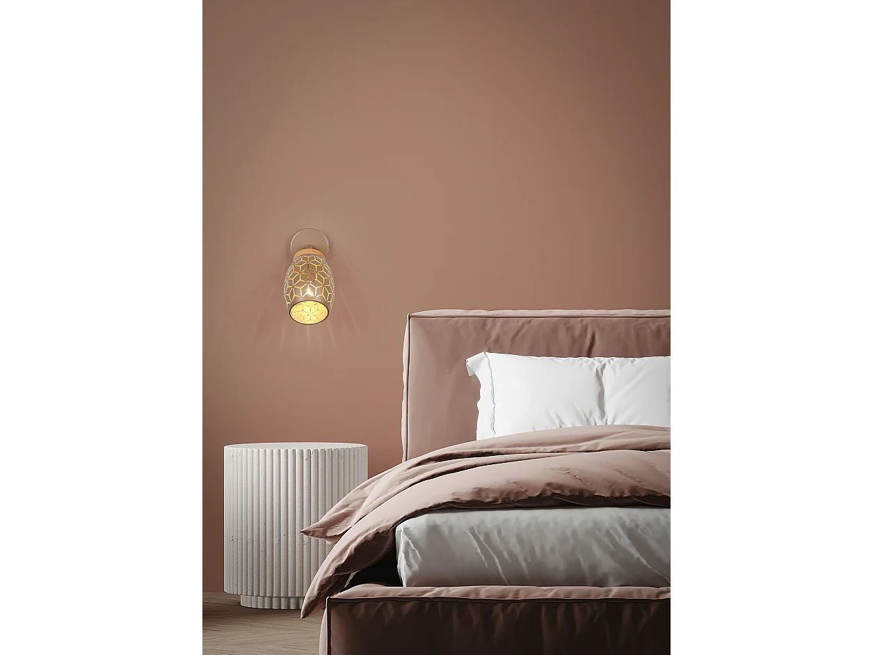 Spot BIDAR - 12x12x27 cm - Bruin