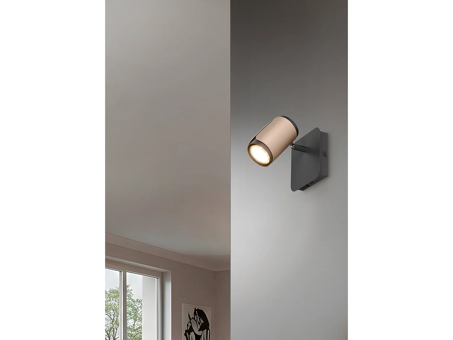 Spot GILLAN - 0x0x12 cm - Bruin