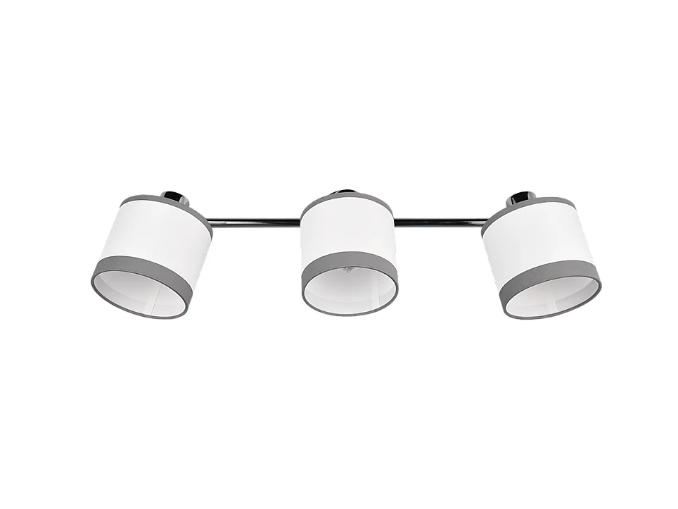 Faretto 3 luci, metallo, cromo, 58x23x16,5 cm, Davos