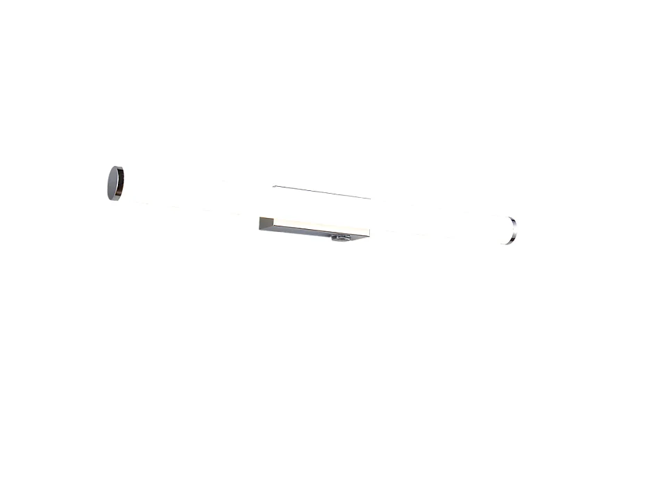 Applique LED, metallo, cromo, 60x5,5x9 cm, Mattimo