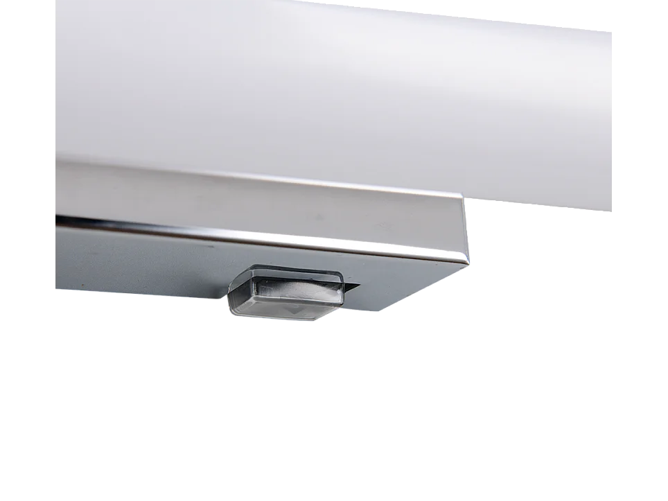 Applique LED, metallo, cromo, 60x5,5x9 cm, Mattimo