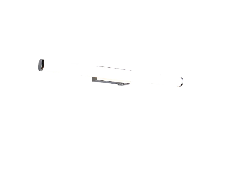 Applique LED, metallo, cromo, 60x5,5x9 cm, Mattimo