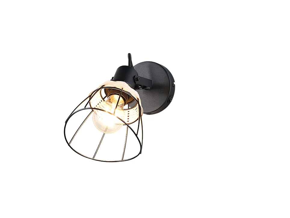 Faretto, metallo, nero opaco, 14x27,5x14 cm, Jerome