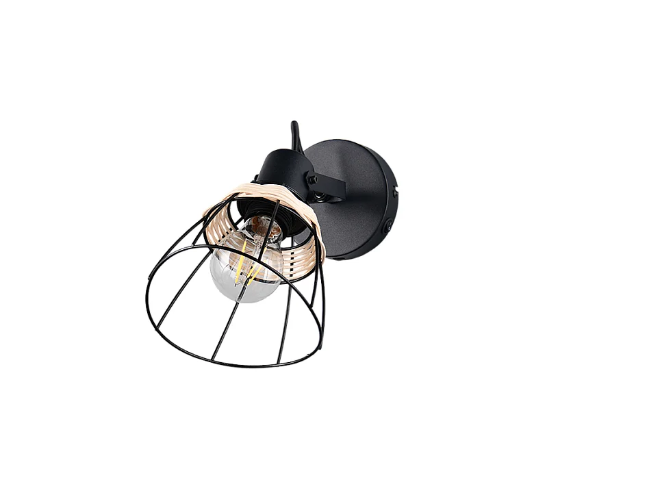 Faretto, metallo, nero opaco, 14x27,5x14 cm, Jerome