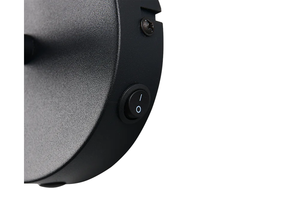 Faretto, metallo, nero opaco, 14x27,5x14 cm, Jerome