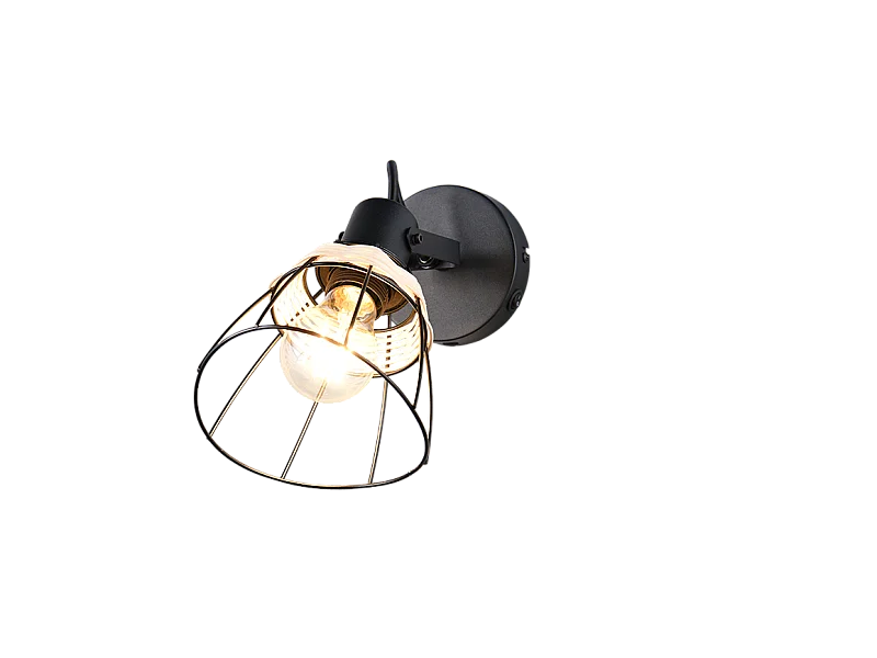 Faretto, metallo, nero opaco, 14x27,5x14 cm, Jerome