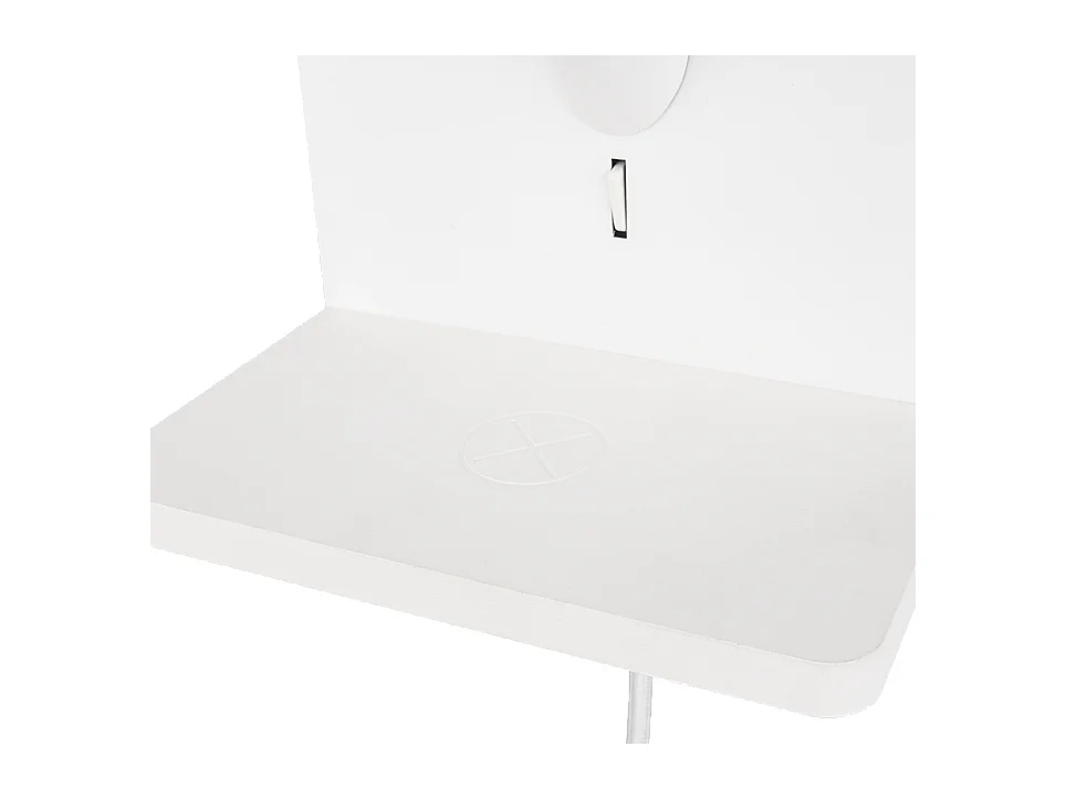 Applique, metallo, bianco opaco, 16x31x18 cm, Comfort