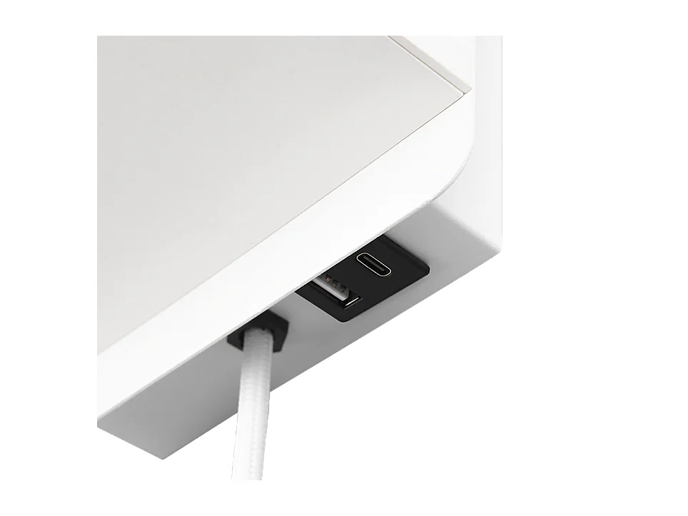 Applique, metallo, bianco opaco, 16x31x18 cm, Comfort