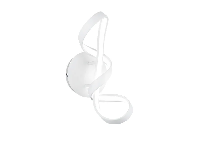 Applique LED, metallo, bianco opaco, 22x40x17,5 cm, Perugia