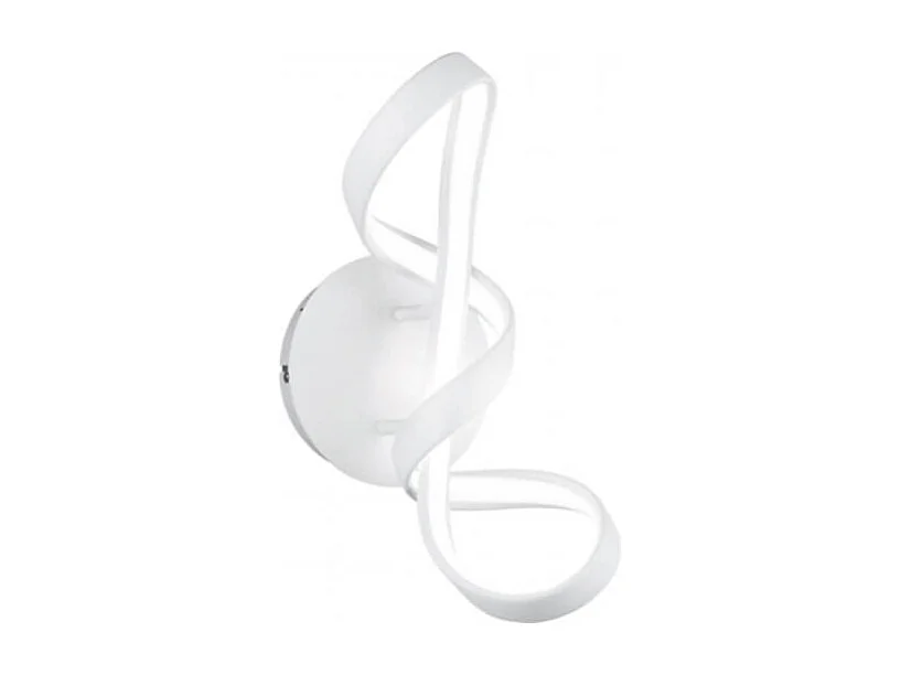 Applique LED, metallo, bianco opaco, 22x40x17,5 cm, Perugia