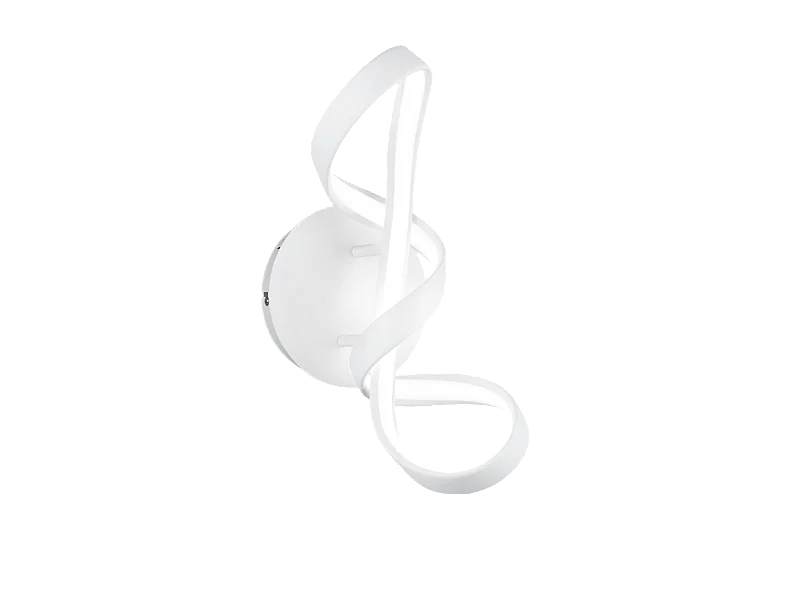 Applique LED, metallo, bianco opaco, 22x40x17,5 cm, Perugia