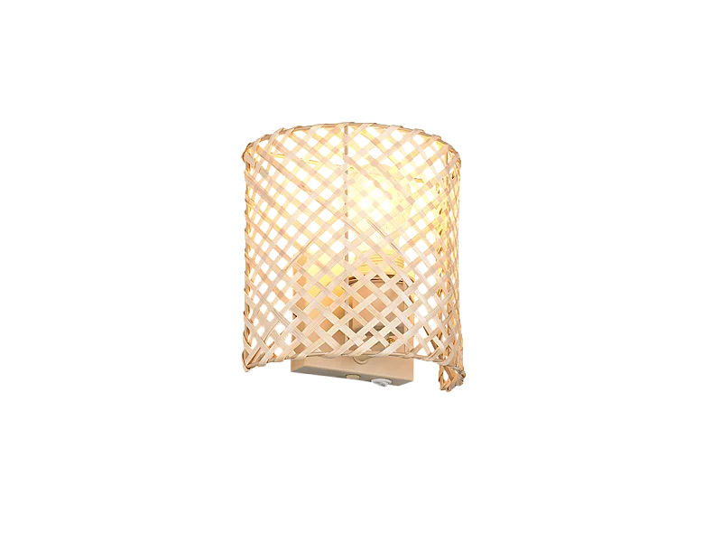 Applique, metallo, beige, 19x19x10,5 cm, Bina