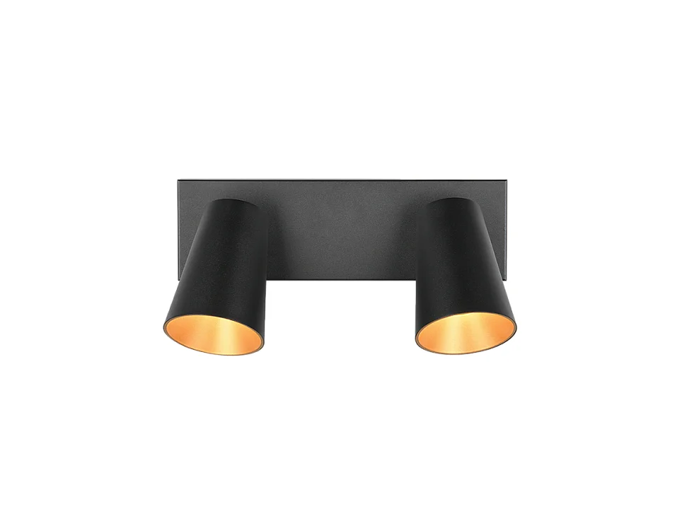 Spot SHARP - 8x8x16 cm - Zwart