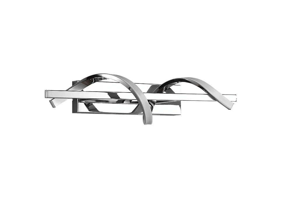 Applique LED, metallo, cromo, 46x12x17 cm, Isabel