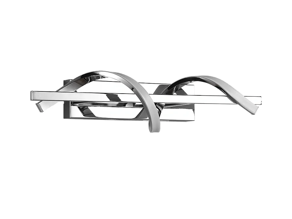 Applique LED, metallo, cromo, 46x12x17 cm, Isabel