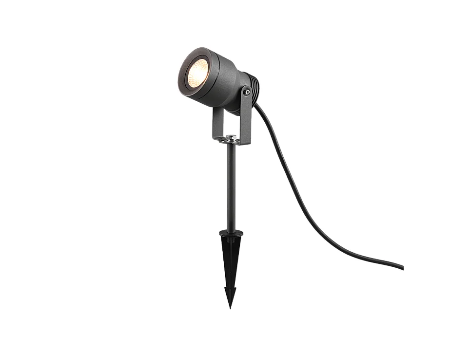 Faretto da esterno LED, alluminio, antracite, 8x42,5x11 cm, Mareb