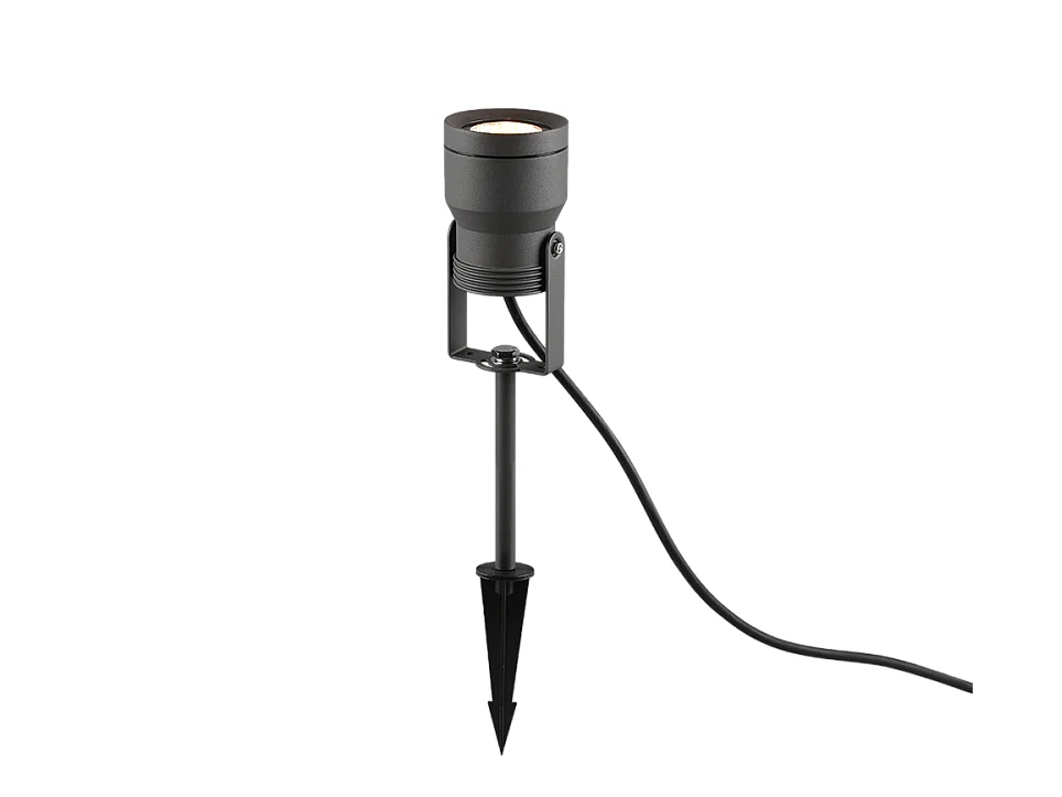 Faretto da esterno LED, alluminio, antracite, 8x42,5x11 cm, Mareb