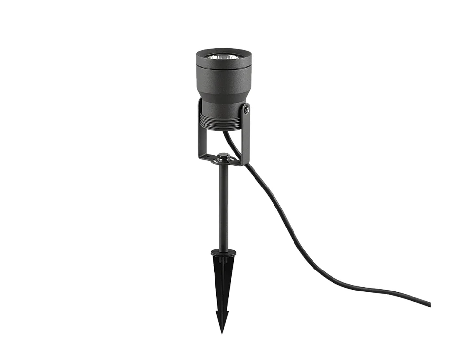 Faretto da esterno LED, alluminio, antracite, 8x42,5x11 cm, Mareb