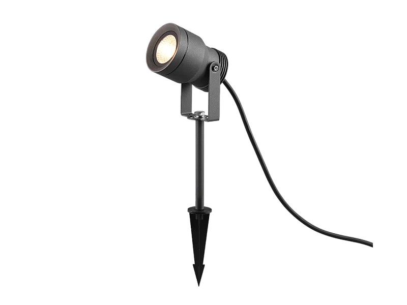 Faretto da esterno LED, alluminio, antracite, 8x42,5x11 cm, Mareb