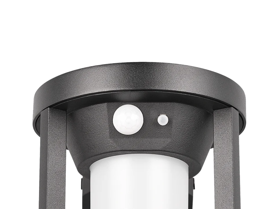 Applique LED, alluminio, nero opaco, 12,5x20,5x12,5 cm, Carmo