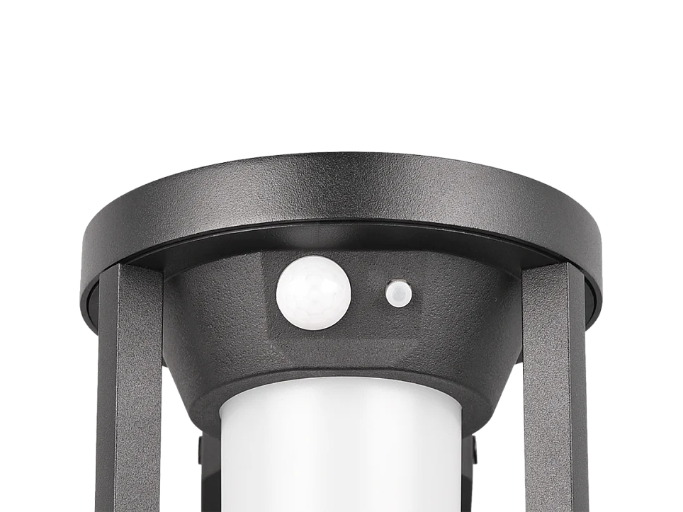 Applique LED, alluminio, nero opaco, 12,5x20,5x12,5 cm, Carmo