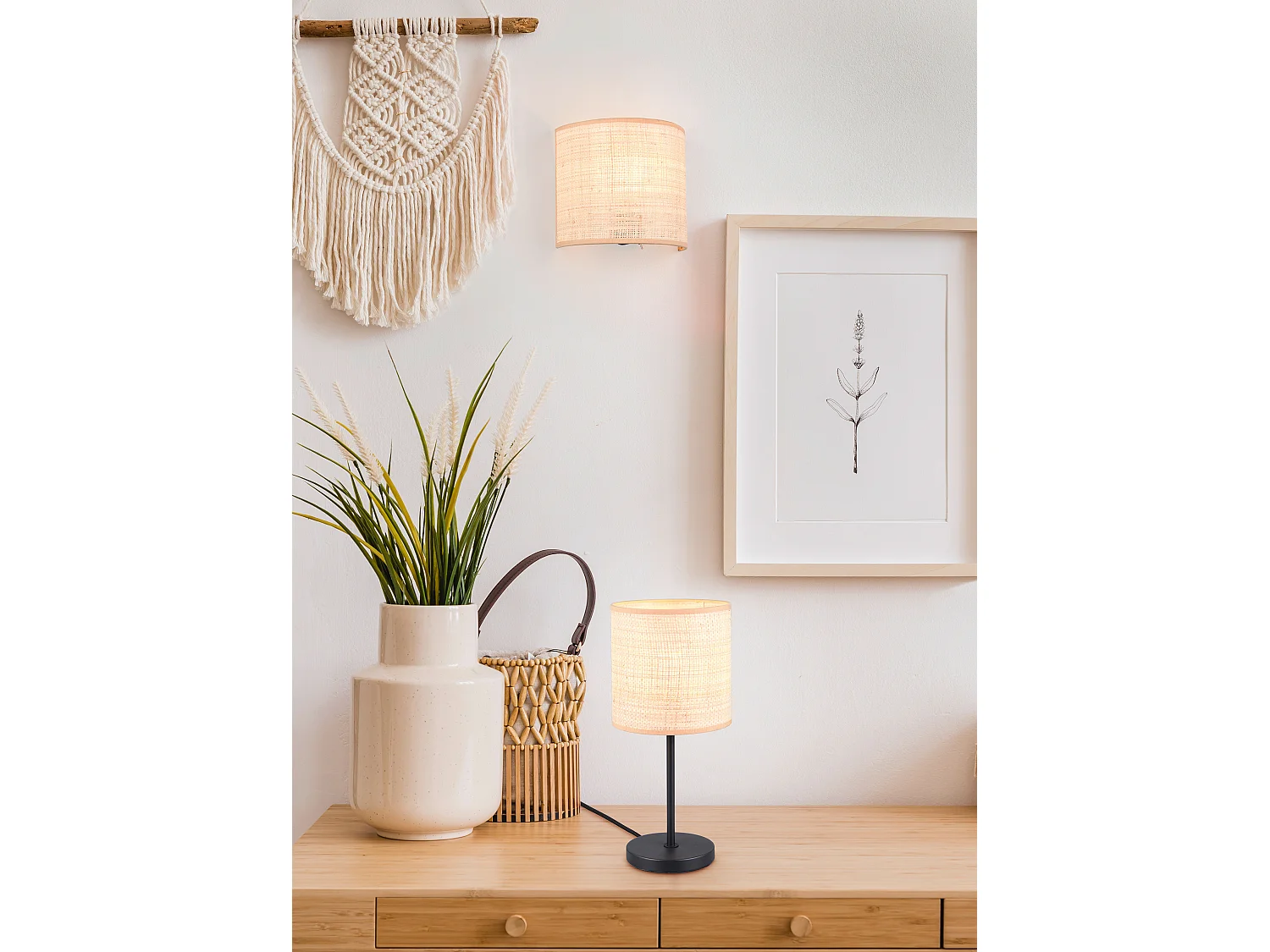 Wandlamp AIMEE - 0x0x20.5 cm - Zwart
