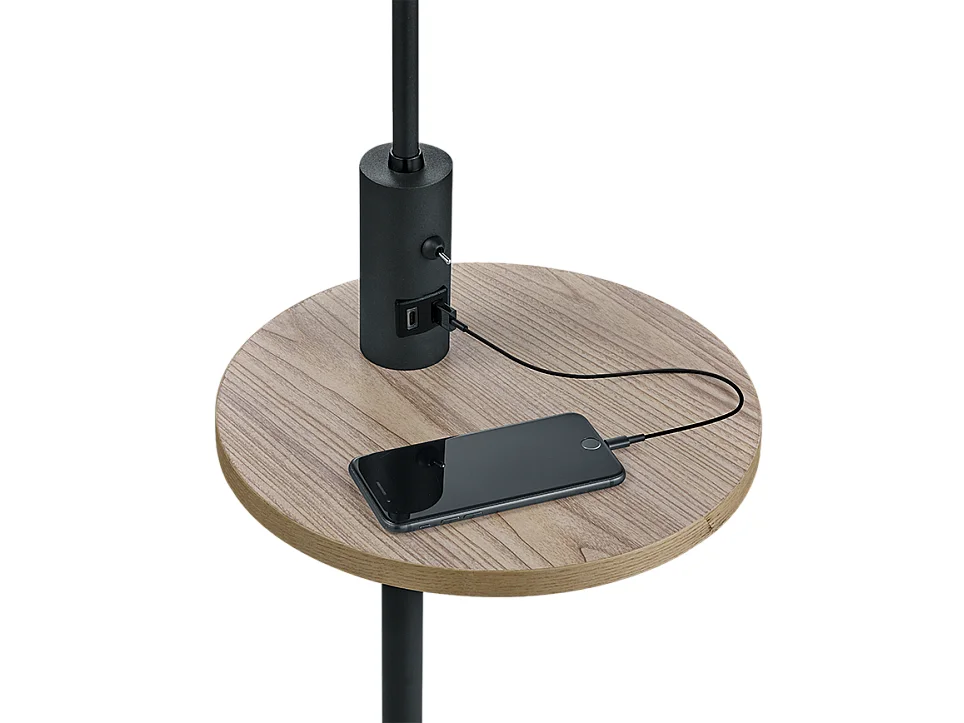 Piantana, metallo, nero opaco, 40x160x40 cm, Claas